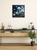 Painting by numbers - Flying dandelions in the evening sky with extra metallic paints ©art_selena_ua