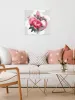 Painting by numbers - Geometric shapes with peonies ©art_selena_ua