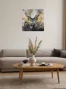 Painting by numbers - Golden deer with metallic paints ©art_selena_ua