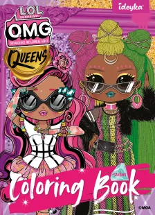 Книжка-розмальовка зі стікерами - L.O.L O.M.G. Queens3
