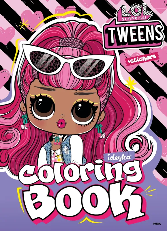 Книжка-розмальовка зі стікерами - Tweens Cherry