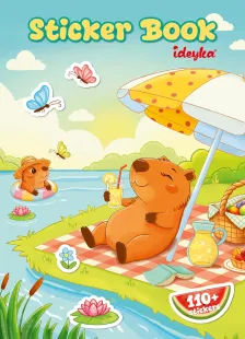 Стікербук з наліпками - Капібара та друзі у місті ©art_selena_ua